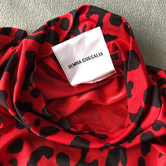 Vetements Red Leopard High Neck Gloved Bodysuit FINAL PRICE DROP - Picture 7 of 9